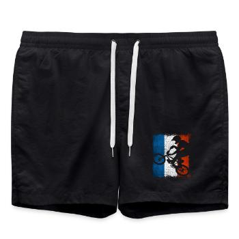 BMX France / bmx / Bmx / Vélo / Fahrrad - BMX - Short de bain - noir - Devant - AI Model Male 185 light (185cm)