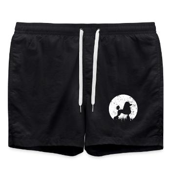 Chien Pudel - Short de bain - noir - Devant - AI Model Male 185 light (185cm)