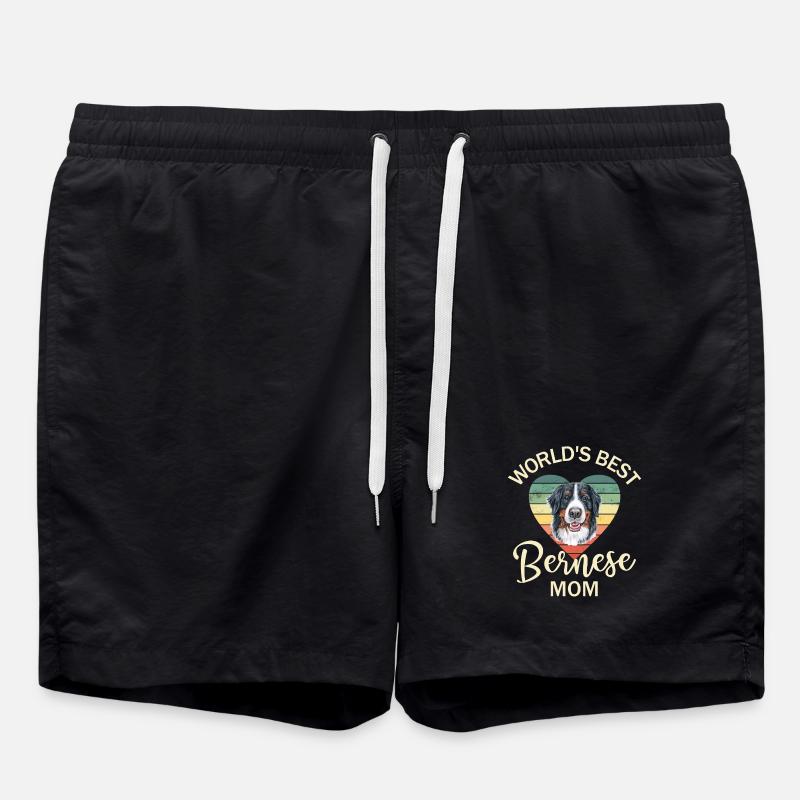 Bernese Mountain Dog - Swim Trunks - black
