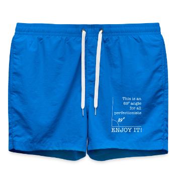 Angle de 89 degrés Dicton amusant pour perfectionniste - Short de bain - cobalt blue - Devant