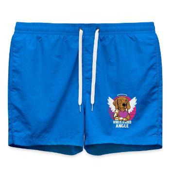 Angel Dog - Swim Trunks - cobalt blue - Front