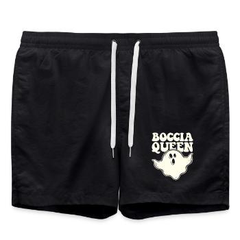 Boccia Queen Boules Ball Halloween Costume Spirit - Swim Trunks - black - Front - AI Model Male 185 light (185cm)