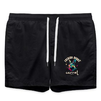 Lapin Fashion Carpet Society - Short de bain - noir - Devant - AI Model Male 185 light (185cm)