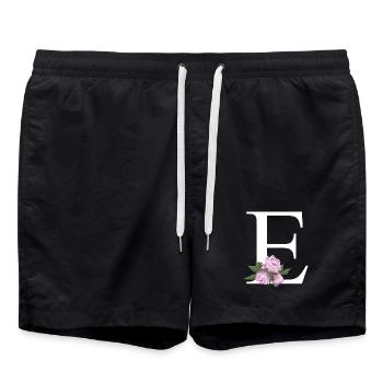 E - Badeshorts - Schwarz - Vorne - AI Model Male 185 light (185cm)