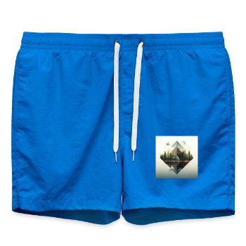 Pyramide Forestière et Reflets - Short de bain - cobalt blue - Devant