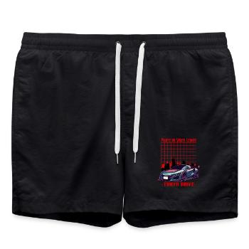 Tokyo Drive Soleil Levant - Short de bain - noir - Devant - AI Model Male 185 light (185cm)