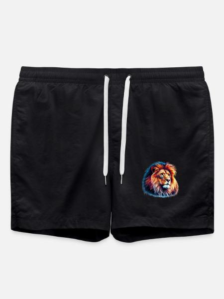 Lion - Swim Trunks - black