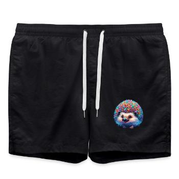Hérisson - Short de bain - noir - Devant - AI Model Male 185 light (185cm)