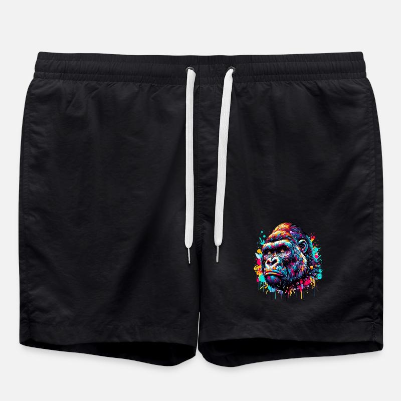 Gorilla - Swim Trunks - black