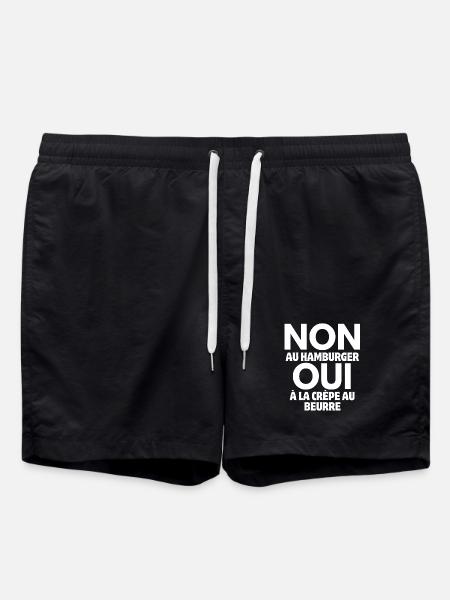 Brittany, Breton, Celtic - Swim Trunks - black