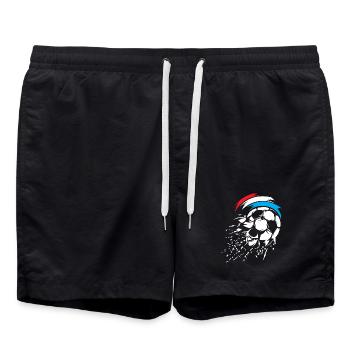 Football Netherlands Ball Explosion Team Holland - Swim Trunks - black - Front - AI Model Male 185 light (185cm)