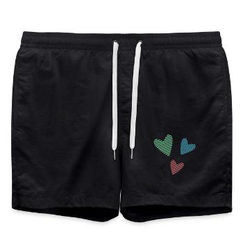 THANK YOU. MISTRESS. MASTER. THANK YOU MISTRESS - Swim Trunks - black - Front - AI Model Male 185 light (185cm)