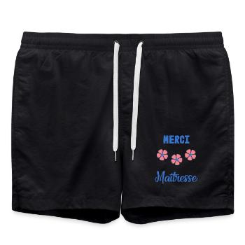 MERCI. MAÎTRESSE. MERCI MAÎTRESSE. MAITRESSE - Short de bain - noir - Devant - AI Model Male 185 light (185cm)