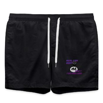 Real Car Shift Themes - Badeshorts - Schwarz - Vorne - AI Model Male 185 light (185cm)