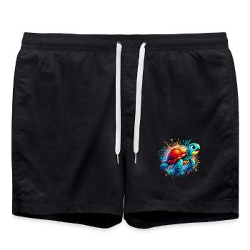 Turtle - Swim Trunks - black - Front - AI Model Male 185 light (185cm)