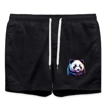 Panda - Swim Trunks - black - Front - AI Model Male 185 light (185cm)