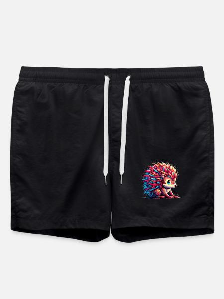 Igel - Badeshorts - Schwarz