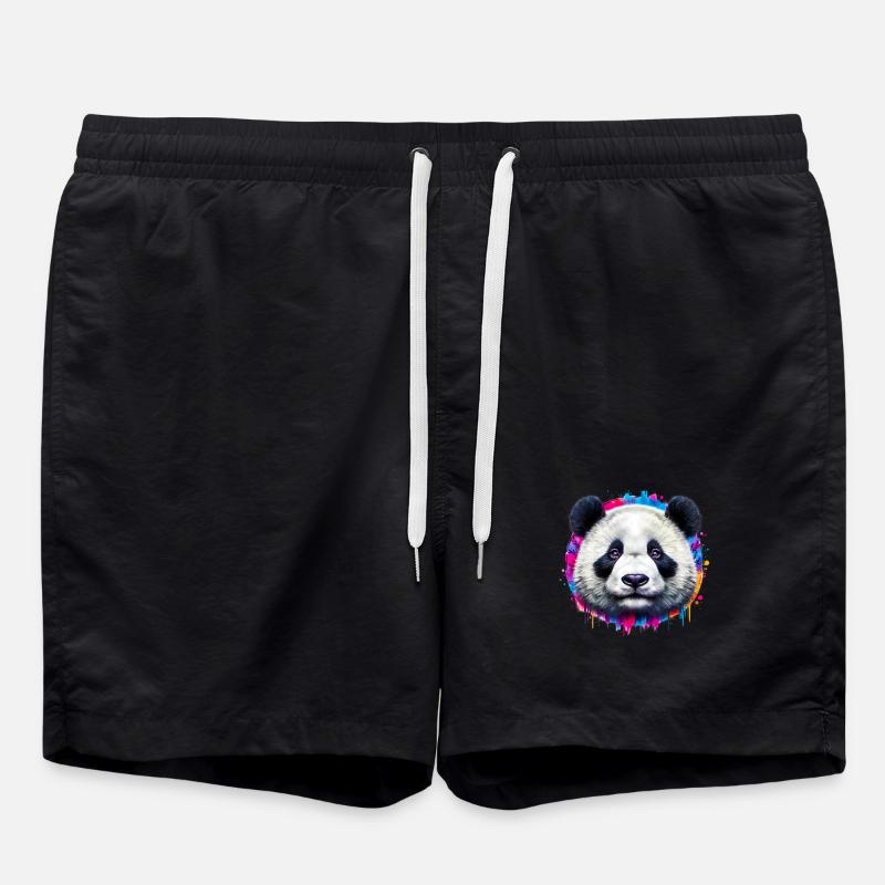Panda - Swim Trunks - black