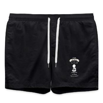 Secret dans le ventre de maman - Short de bain - noir - Devant - AI Model Male 185 light (185cm)