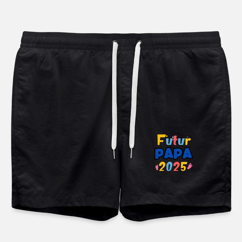 future dad 2025 - Swim Trunks - black