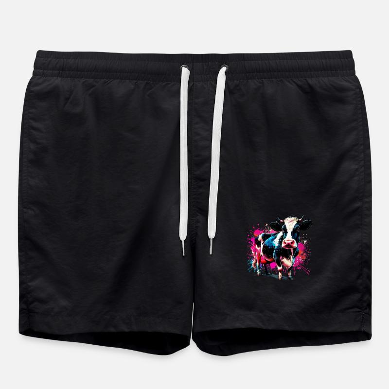 Cow - Swim Trunks - black