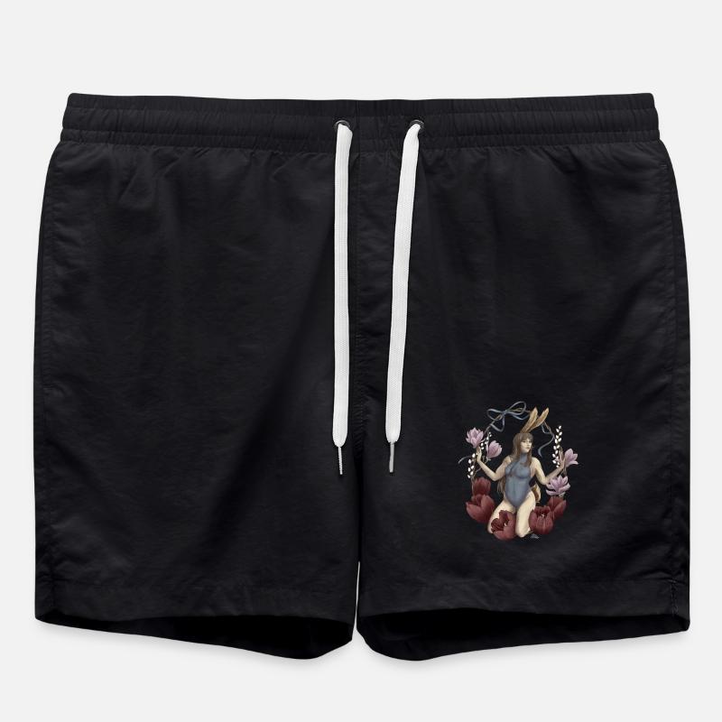 Ostara's Spring Greetings - Swim Trunks - black