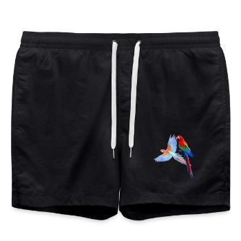 Perroquet - Short de bain - noir - Devant - AI Model Male 185 light (185cm)