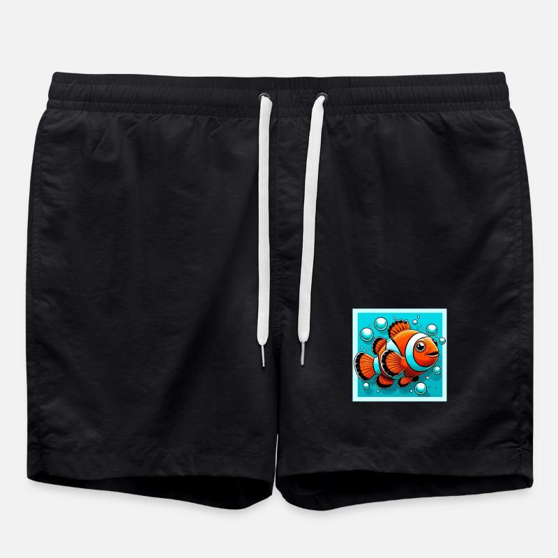 Poisson-clown - Short de bain - noir
