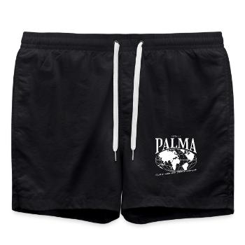 Carte du monde Palma Design - Short de bain - noir - Devant - AI Model Male 185 light (185cm)
