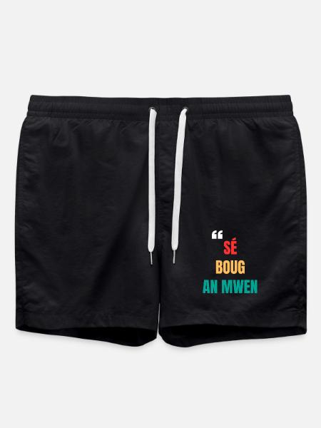 Creole T-shirt "Sé boug an mwen" – Complicity - Swim Trunks - black