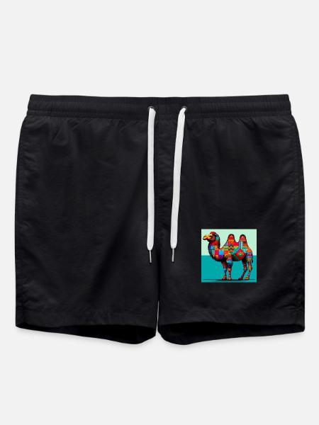 camel - Swim Trunks - black