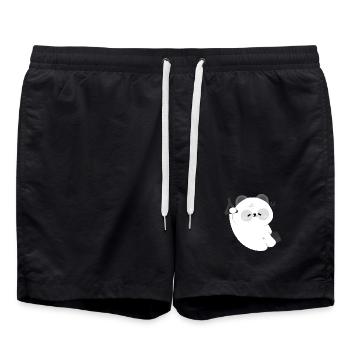 T-shirt Sleepy Panda Kawaii - Short de bain - noir - Devant - AI Model Male 185 light (185cm)