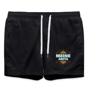 Geschenk für Anita - Badeshorts - Schwarz - Vorne - AI Model Male 185 light (185cm)