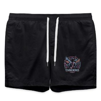 Neon Jazz Young Winds - Badeshorts - Schwarz - Vorne - AI Model Male 185 light (185cm)