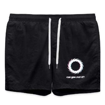 Can You Feel It Spiral - Swim Trunks - black - Front - AI Model Male 185 light (185cm)