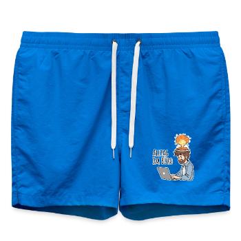 La vie quotidienne au bureau - Le CHAOS complet - Short de bain - cobalt blue - Devant