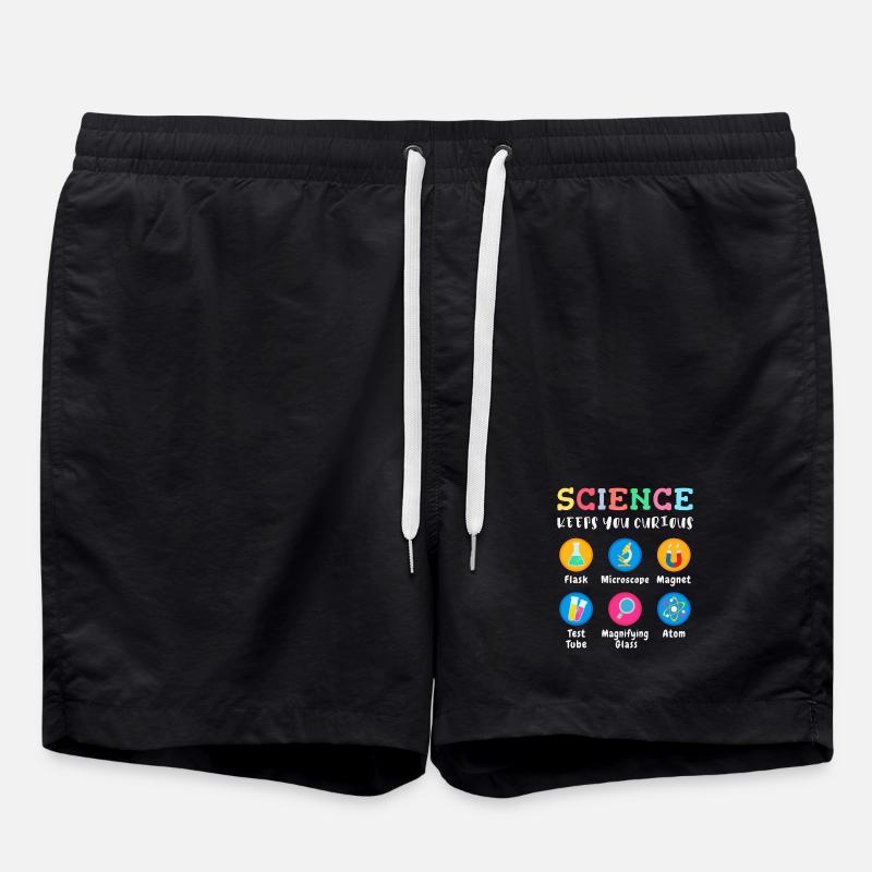 Science arouses curiosity - Swim Trunks - black