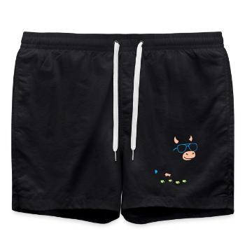 Lunettes de soleil Cool Cow Vector abstrait - Short de bain - noir - Devant - AI Model Male 185 light (185cm)