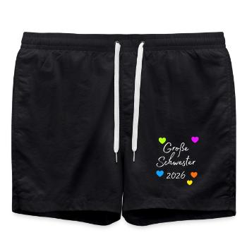 Grande Sœur 2026 Pression cardiaque - Short de bain - noir - Devant - AI Model Male 185 light (185cm)