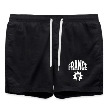 France - Short de bain - noir - Devant - AI Model Male 185 light (185cm)