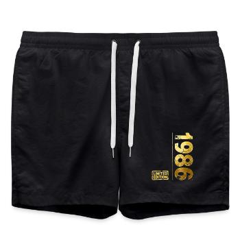 Limited Edition 1986 - Swim Trunks - black - Front - AI Model Male 185 light (185cm)