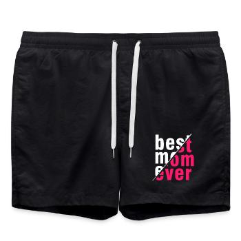 Bestes Mama-Shirt aller Zeiten – Perfektes Geschenk - Badeshorts - Schwarz - Vorne - AI Model Male 185 light (185cm)