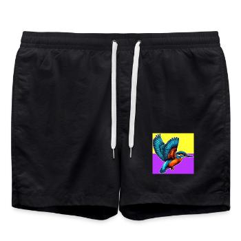 kingfisher - Swim Trunks - black - Front - AI Model Male 185 light (185cm)