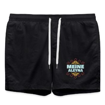 Aleyna en épouse - Short de bain - noir - Devant - AI Model Male 185 light (185cm)