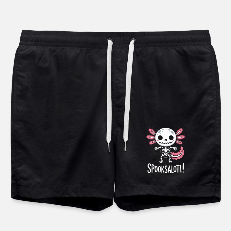 Spooksalot Skeleton Bunny - Swim Trunks - black