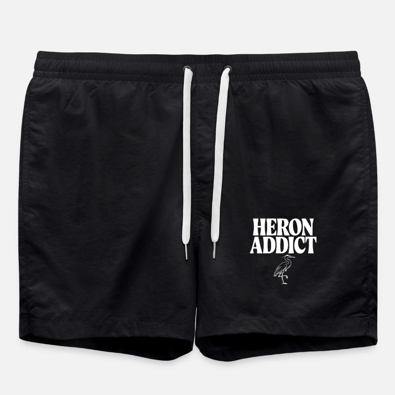 Heron Addict - Swim Trunks - black
