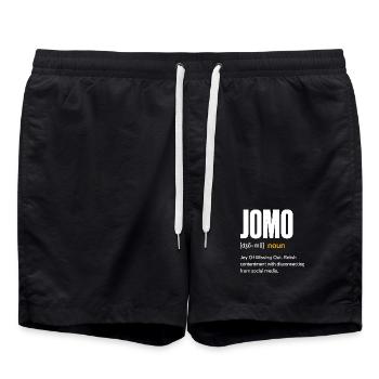 JAMO : La joie de ne rien faire - Short de bain - noir - Devant - AI Model Male 185 light (185cm)