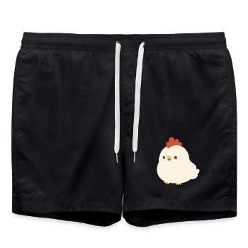 poulet - Short de bain - noir - Devant - AI Model Male 185 light (185cm)