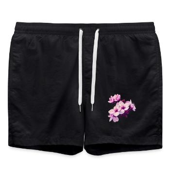 Pink Blossom - Badeshorts - Schwarz - Vorne - AI Model Male 185 light (185cm)