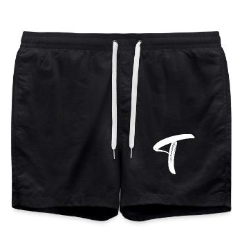 T - Badeshorts - Schwarz - Vorne - AI Model Male 185 light (185cm)